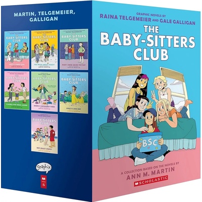 The Baby-Sitters Club 1-7 knih komiks pro holky v angličtině