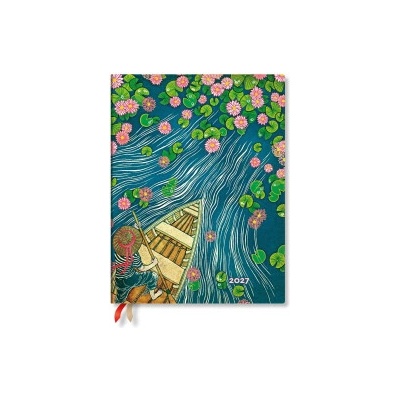 Lotus River Ultra Vertical Softcover 12-Month Weekly Planner 176pg 100gsm by Paperblanks Living with Yuko 2027