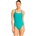 Adidas Бански костюм Adidas Iconisea Ribbed Padded Thin Straps swimsuit - Green (Pure Teal)