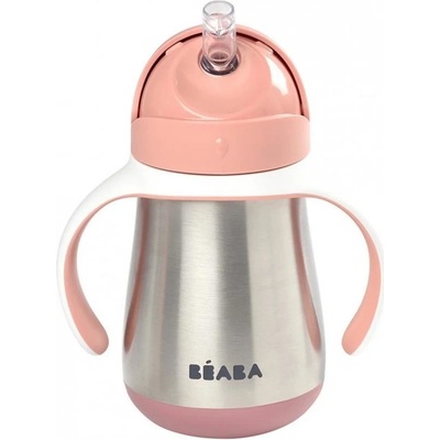 Beaba Hrnek termoizolační s brčkem nerez 250 ml