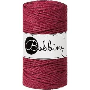 Bobbiny 3PLY Macramé Rope 3 mm 100 m Wine Red юта (TS-E066)