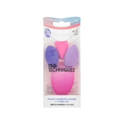 Real Techniques Sunrise To Sunset Miracle Complexion Sponge + 3 Minis Set гъбичка за фон дьо тен