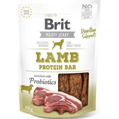 Brit proteínová tyčinka z jahňacieho mäsa a kurčaťa pre psy Jerky Lamb Protein Bar 80g