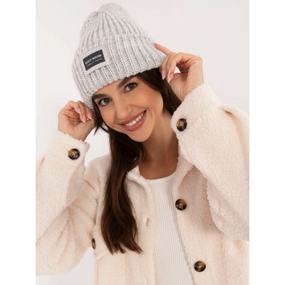 Rue Paris pletená čepice jk-cz-51.18 light grey