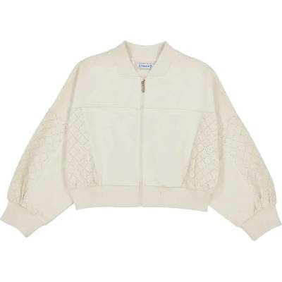 MAYORAL Суичер комбиниран в Бял цвят за мини момиче Mayoral
