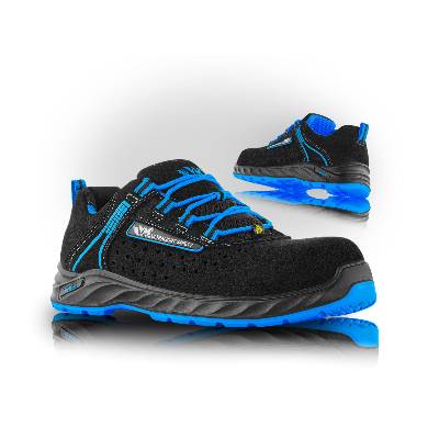 Vm footwear carolina 2235-s1p esd / Предпазни обувки esd s1p, без метални части - черно/синьо 41 (2235-s1pesd-41)