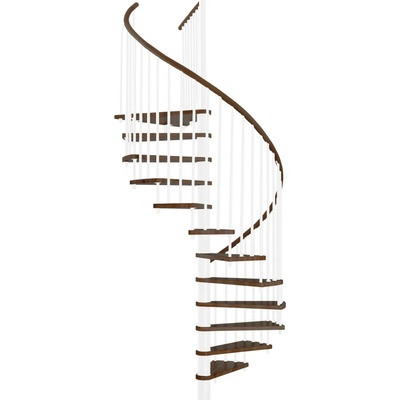 Minka Spiral Wood průměr 140cm pro výšku do 305cm, modulové schodiště stavebnicového typu