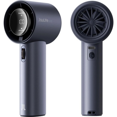 JisuLife Pro 1, преносим вентилатор с LED дисплей, 100 скорости, син (Handheld Fan Pro1)