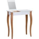 Ragaba Бяла тоалетка с огледало Тоалетка, дължина 65 cm - Ragaba (RagabaDTM11)