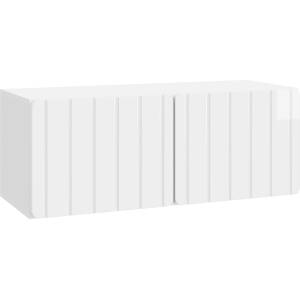vidaXL Стенно монтиран ТВ шкаф 78, 5 x 31 x 30 см Бял гланц (898379)