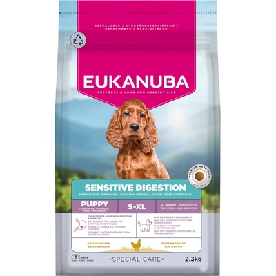 Eukanuba Special Care Sensitive Digestion Puppy s kuřecím a krůtím 2 x 2,3 kg