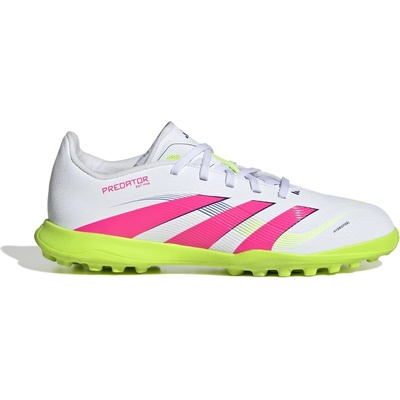 adidas Детски футболни стоножки Adidas Predator Childrens Astro Turf Football Boots - White/Pink
