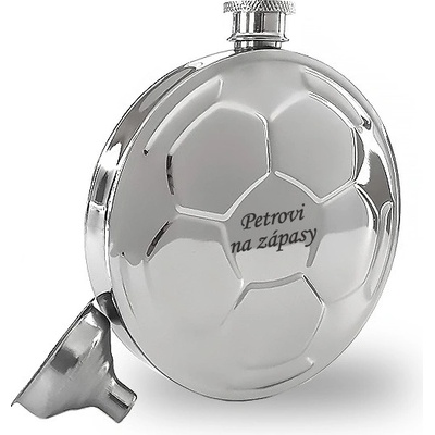 Placatice stříbrná 135 ml Fotbalový míč TD 724969