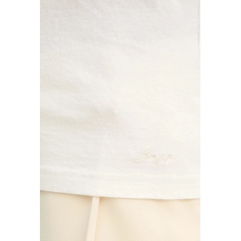 BOSS Orange Памучна тениска BOSS Orange дамска в бежово 50543502 (50543502)