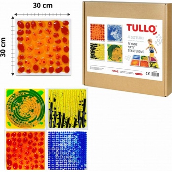 Tullo Senzorické podložky s tekutinou strukturované 4ks