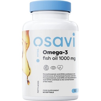 Image 1 of Osavi Omega 3 Fish Oil 1000 mg / Lemon Flavor [60 Гел капсули]