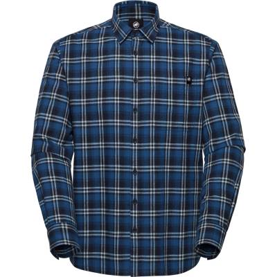 MAMMUT Мъжка риза с копчета Mammut Trovat Summer Longsleeve Shirt - Marine / Tschiel (033-2469-0511)