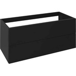 SAPHO Treos - Шкафче за умивалник 110x53x51 см, 2 чекмеджета, матово черно TS115-3535 (TS115-3535)