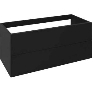 SAPHO Treos - Шкафче за умивалник 110x53x51 см, 2 чекмеджета, матово черно TS115-3535 (TS115-3535)