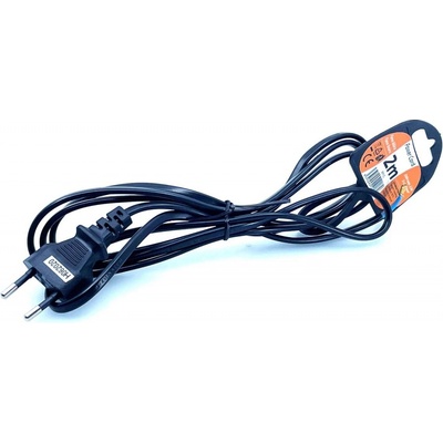 Šnúra flexo 2x0,75mm 2m čierna PF15