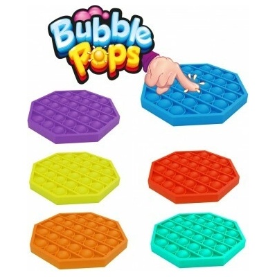 Teddies Bubble pops Praskající bubliny silikon antistresová spol. hra fialová