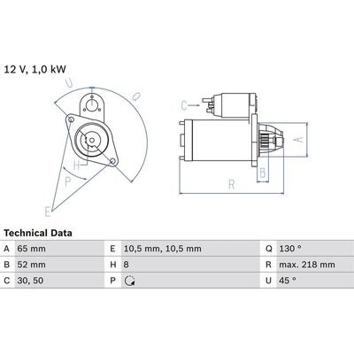 BOSCH 0 986 024 700 Startér (0986024700)