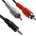Roline Кабел Roline 11.99. 4345, 3.5mm Jack(м) към 2x RCA Chinch(м), 5m, черен (11.99.4345)