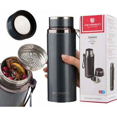 Peterson termoska 750 ml černá