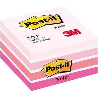 3M Bloček kocka Post-it 76x76 ružová