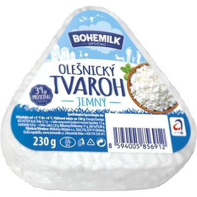 Bohemilk Olešnický tvaroh jemný 230 g – Sleviste.cz
