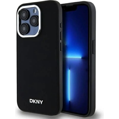 DKNY Plain Logo MagSafe Калъф за iPhone 15 Pro - черен (3666339260132)