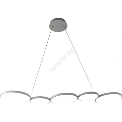 MILAGRO LED Пендел OLYMPIA 5xLED/10W/230V сив (MI2564)