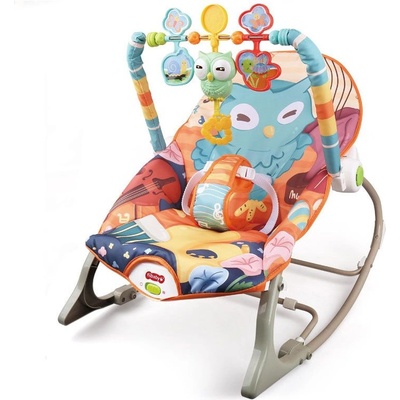 Raya Toys Бебешки шезлонг Raya Toys - Infant-to-toddler Rocker, сова (503122464)