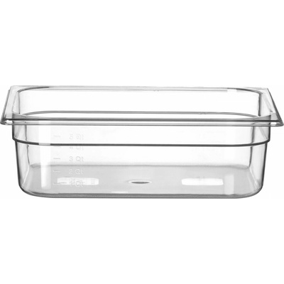 Nádoba GN 1/2, HENDI, Profi Line, GN 1/2, 6,5 l, Priehľadná, 325 × 265 × 100 mm | 861424