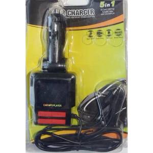  Fm трансмитер с кабели за зареждане на телефони lcd, usb, aux, sd