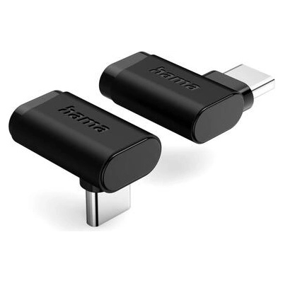 Hama Адаптер 90°C USB-C, USB 3.2 Gen2, 10 Gbit/s, 5 A, 240 W, комплект от 2 (HAMA-200359)