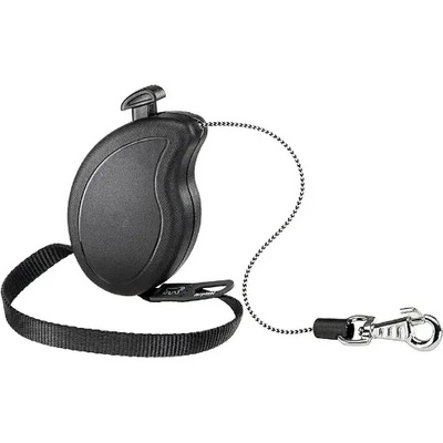 Ferplast Flippy One Cord MINI - Автоматичен повод за кучета, 3 метра въже за кучета до 8 кг. - черен