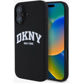 DKNY Течен силиконов капак с лого на арката MagSafe за iPhone 16 Plus Black DKNY | Lilav | МЪЖЕ | UNI