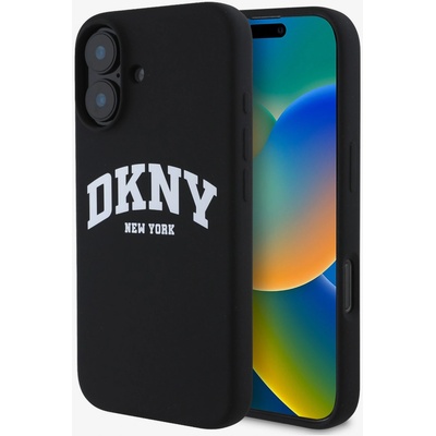 DKNY Течен силиконов капак с лого на арката MagSafe за iPhone 16 Plus Black DKNY | Lilav | МЪЖЕ | UNI