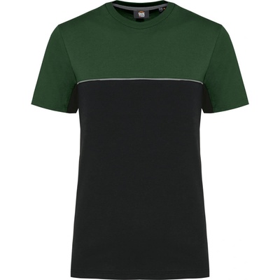 Kariban tričko WK304 černá/forest zelená