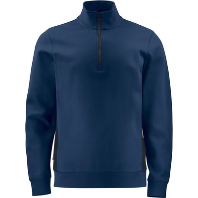 ProJob 2128 sweatshirt 1/Мъжки суитшърт с 2 ципа и 1/2 цип, удобен, син, xs (64212800300)