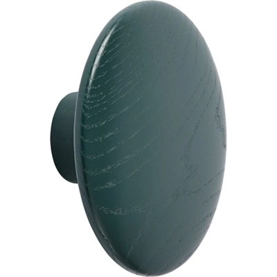 Muuto Кука за стена Dots Wood 13 см тъмнозелена (03316)