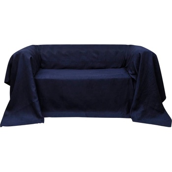 vidaXL 130898 Micro-suede Couch Slipcover Navy Blue 140 x 210 cm (130898)