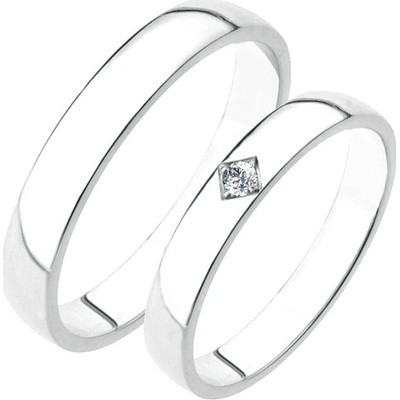 SP-204-Ag Stříbrné snubní prsteny