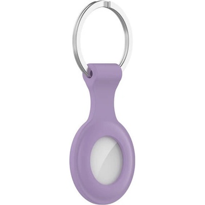 Силиконов ключодържател за Apple AirTag - ComT Icon Keyring (лилав)