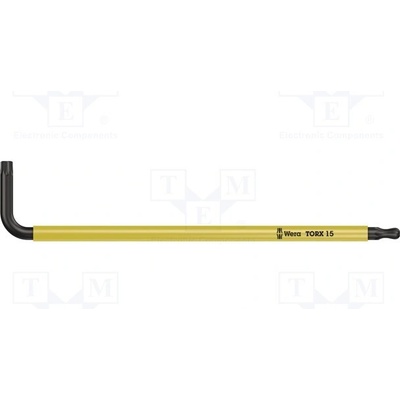 Wera klíč Torx kulovitá se zajištěním T15H 90mm ocel 05024353001