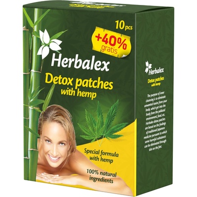 Herbalex Detoxikačné náplasti s konope – 14 ks –