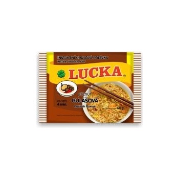Lucka instantní nudlová polévka 60g s gulášovou příchutí 60g