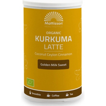 Mattisson Healthstyle Лате Куркума с Кокос и Цейлонска канела, БИО 175 g | Mattisson Healthstyle (MT2091)