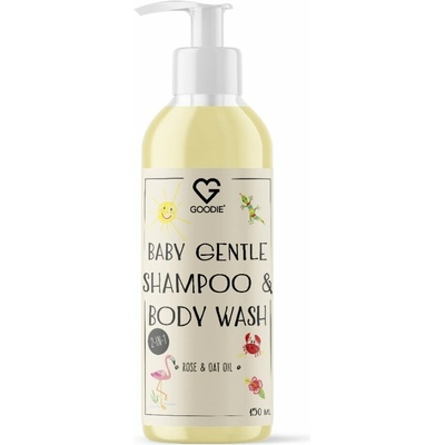 Goodie Detský jemný šampón a sprchový gél 2v1 - ruža & ovsený olej 150 ml